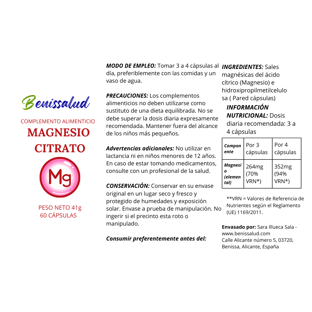 Citrato de Magnesio