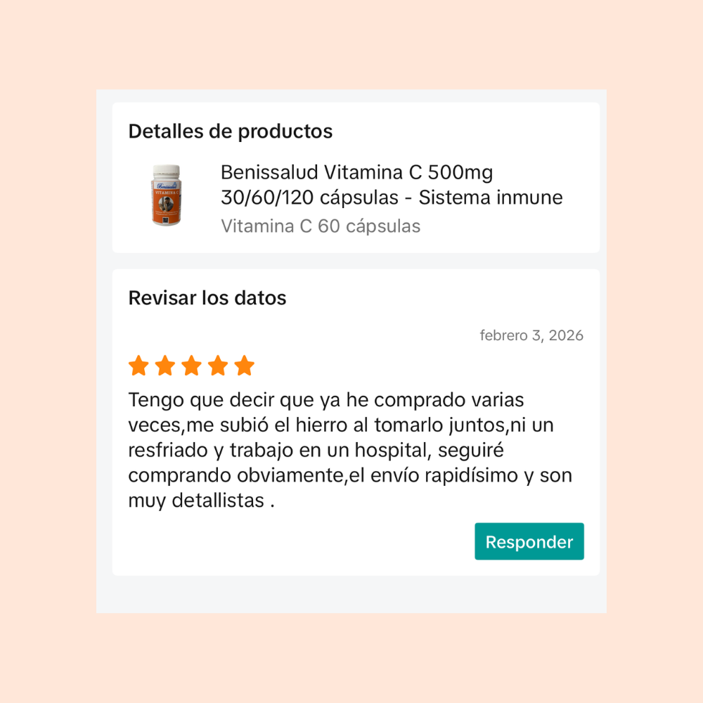 Vitamina C - Sistema inmune - 500mg