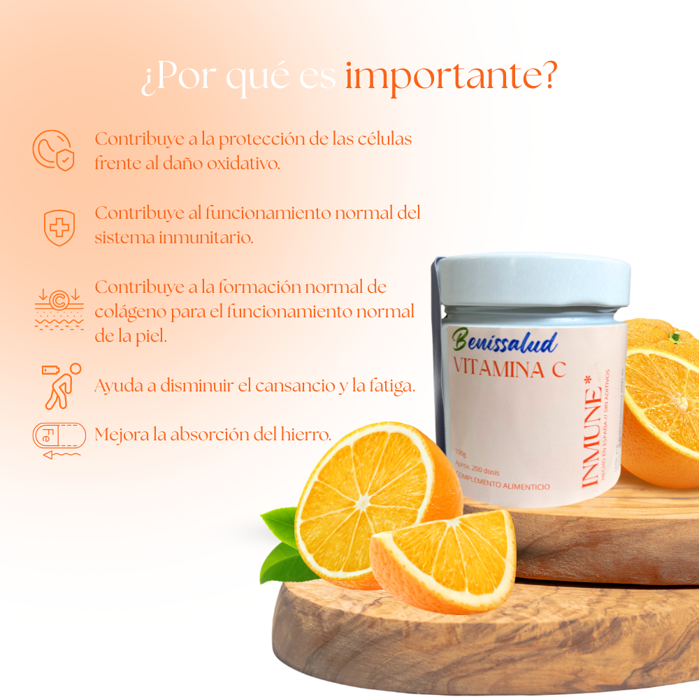 Vitamina C - Sistema inmune - 500mg - En polvo