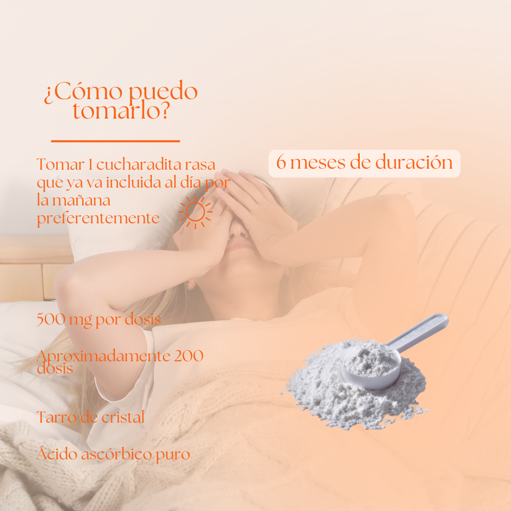 Vitamina C - Sistema inmune - 500mg - En polvo