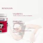 Valeriana, Pasiflora y Melisa