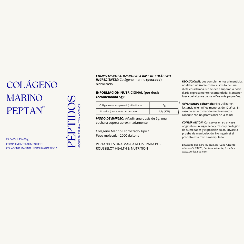 Colágeno Marino PEPTAN®